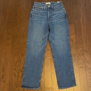 NWT Madewell Curvy Perfect Vintage Straight Jeans women’s